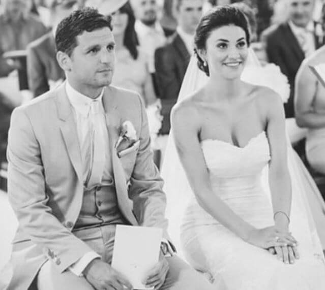 Lucy Bruce and Alex Bruce on their wedding day.